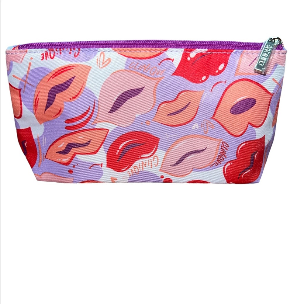 Clinique Small Make Up Cosmetic Bags Floral and Lips 3 - Picture 5 of 10